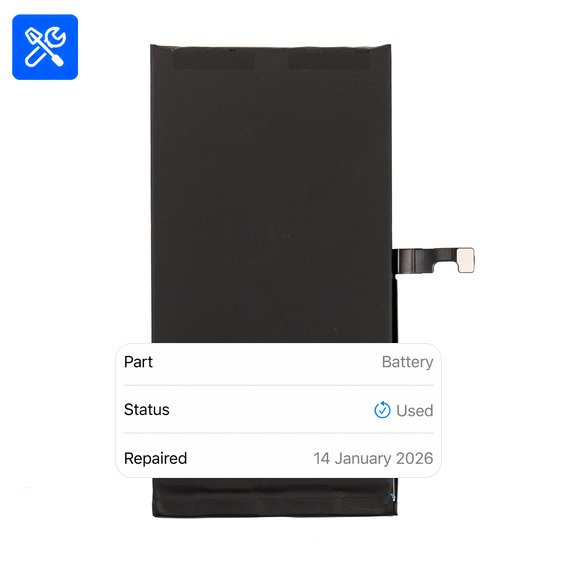iPhone 15 Plus diagnostic replacement battery with Battery Health support