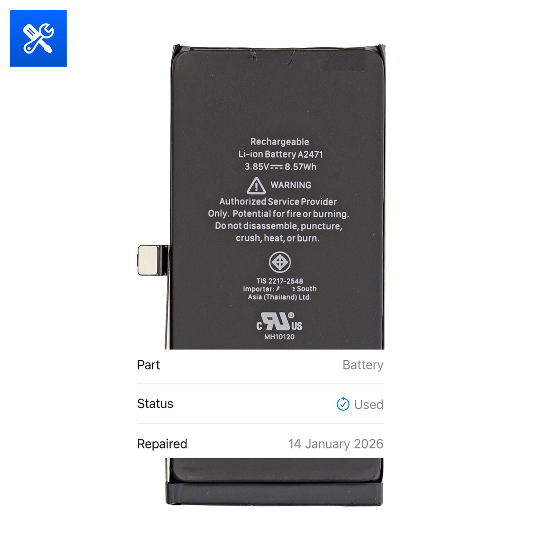 iPhone 12 mini Battery - Diagnostics Supported